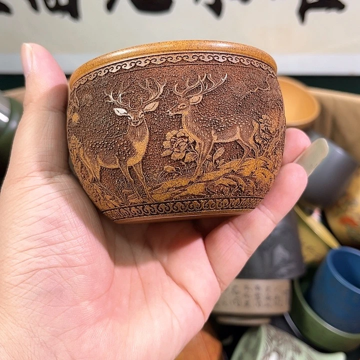 茶杯紫砂全手工紫砂主人杯