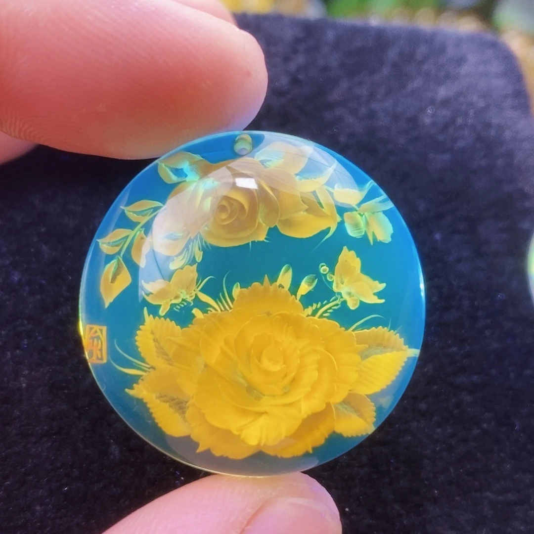【闪购商品】蓝珀吊坠(不含链)未镶嵌