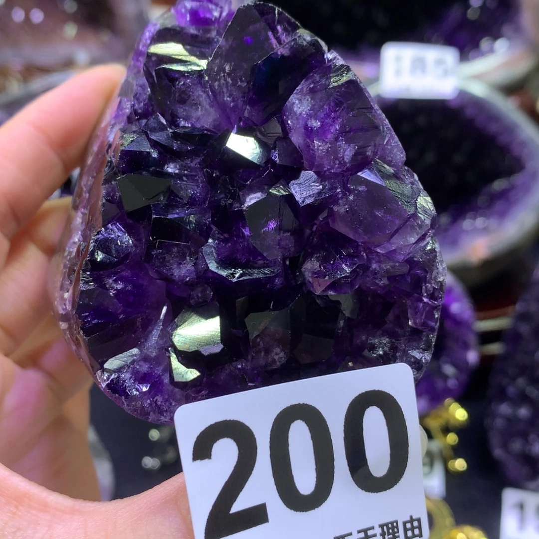未镶嵌紫晶摆件水晶