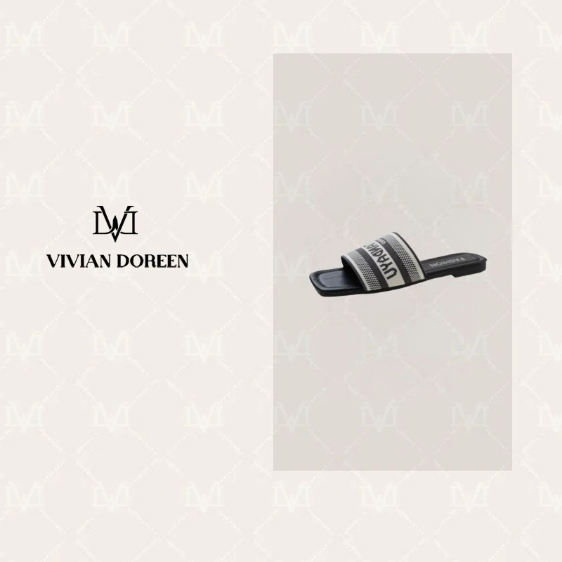 【OMI专属】夏外穿2025年新款室内平底ins交叉沙滩一字凉拖鞋女