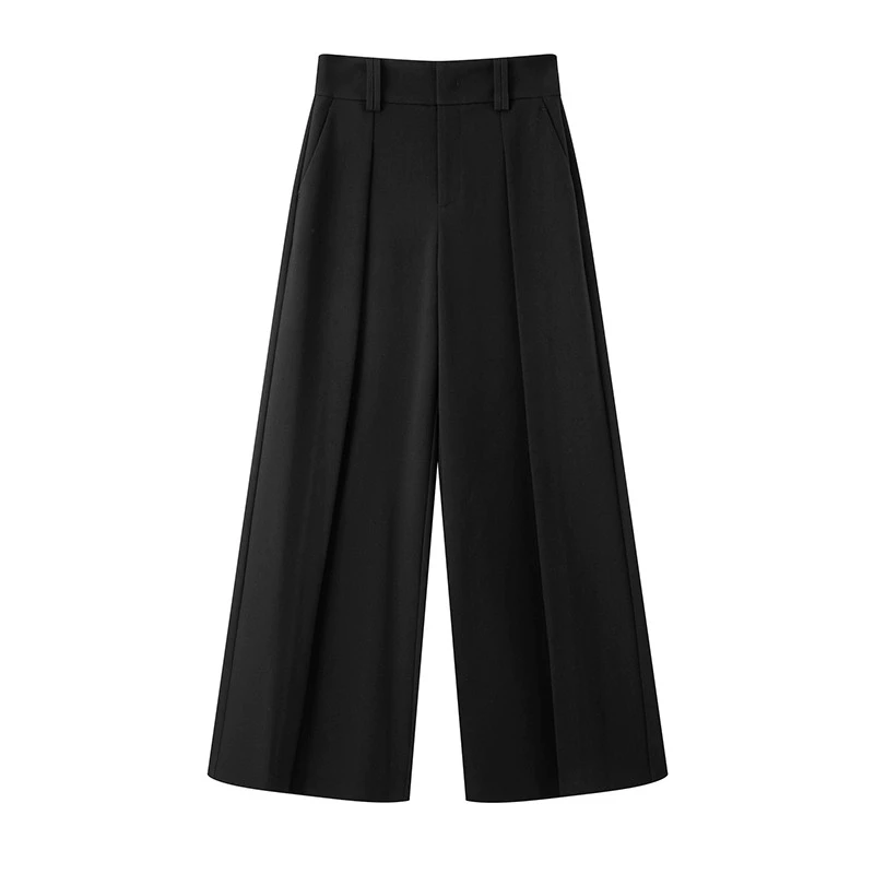 艾诺丝服饰2025秋冬新款直筒阔腿休闲裤AR304112