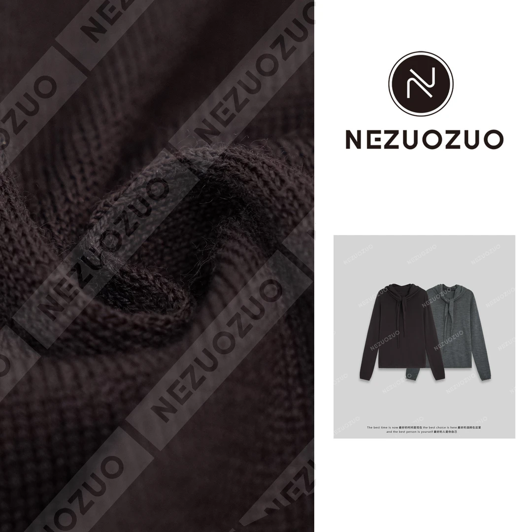 NEZUOZUO【披肩领】德国Biella100绵羊毛精仿超细48支杨子纱羊毛衫