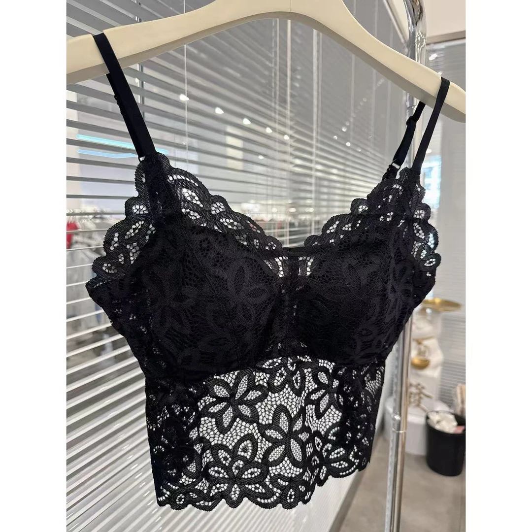 4185锦夏蕾丝美背背心4185