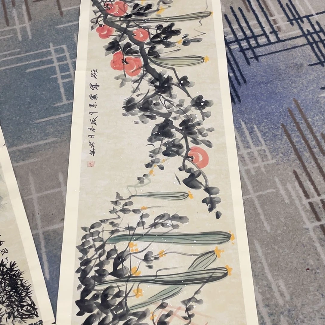 国画俊*绘画作品李老师666666六尺对开