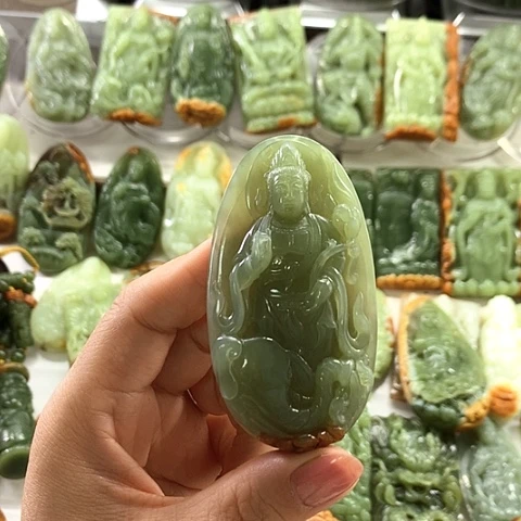 和田玉未镶嵌挂件