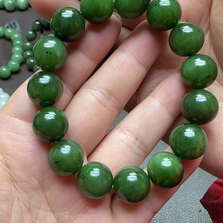 和田玉（碧玉）手链未镶嵌