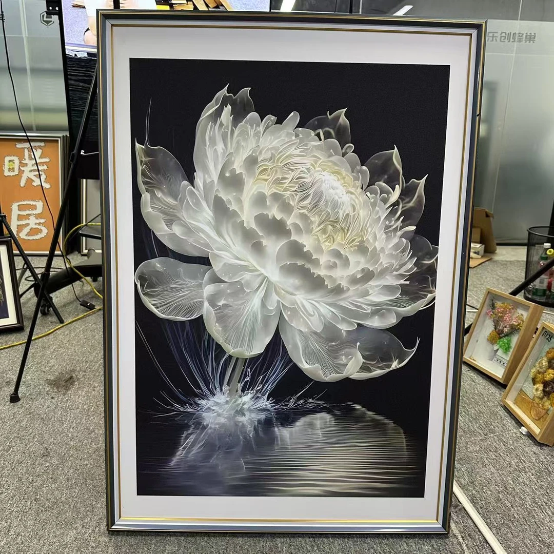 DF305现代简约轻奢餐厅实物挂画轻奢大气饭厅过道走廊楼梯卧室画