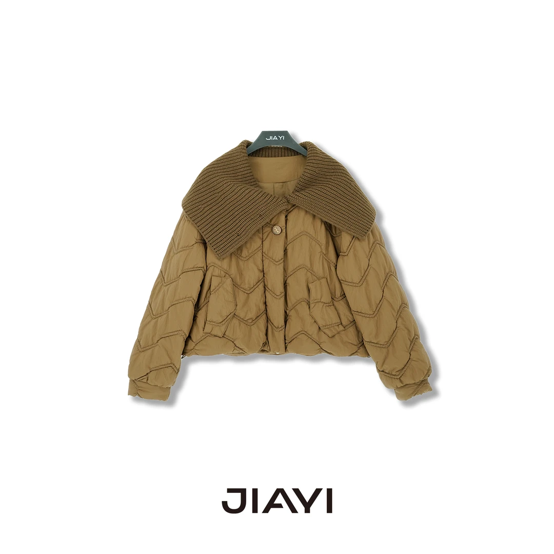 【嘉一】大翻领时尚走秀款棉服JY-CL-51533