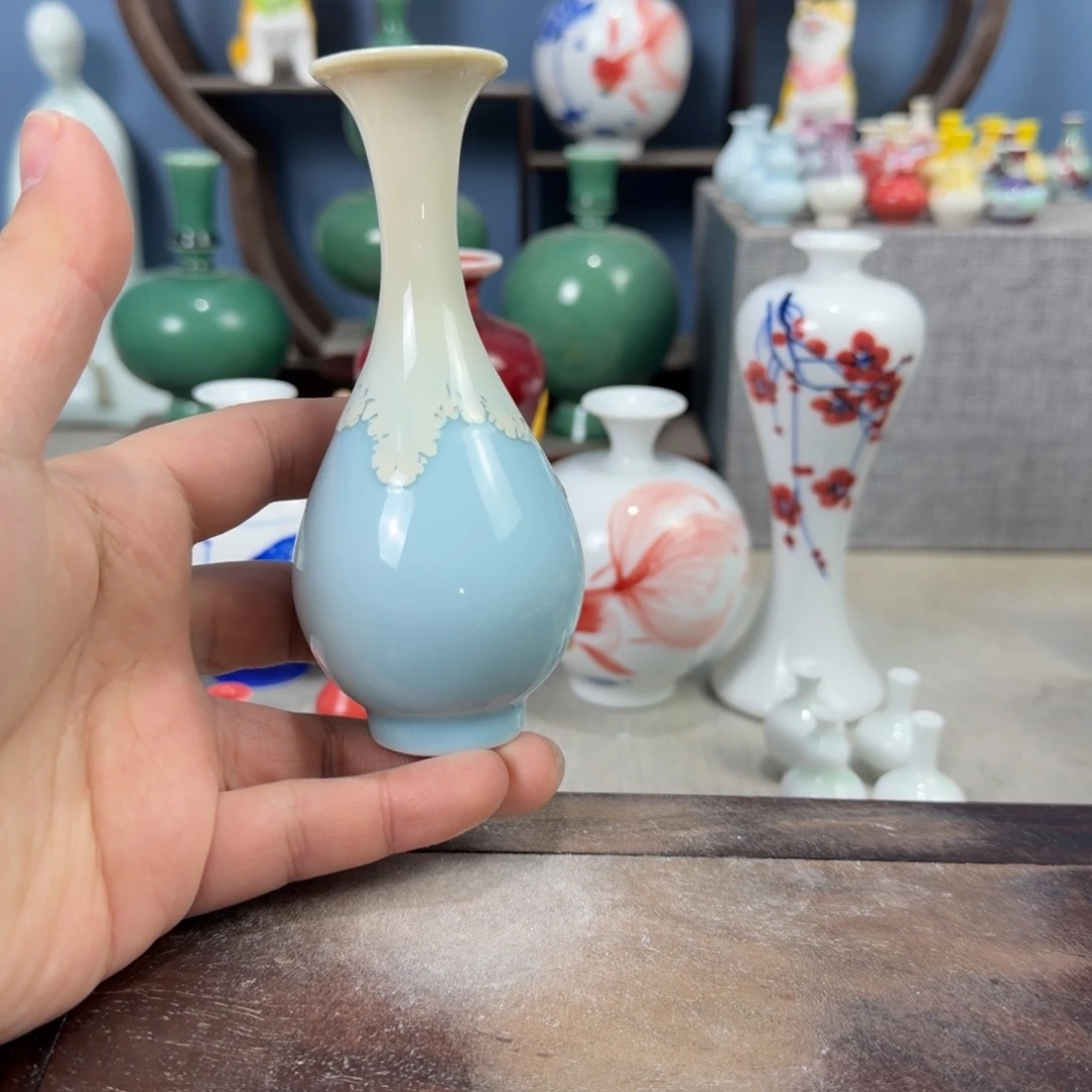 陶瓷手工小花器摆件