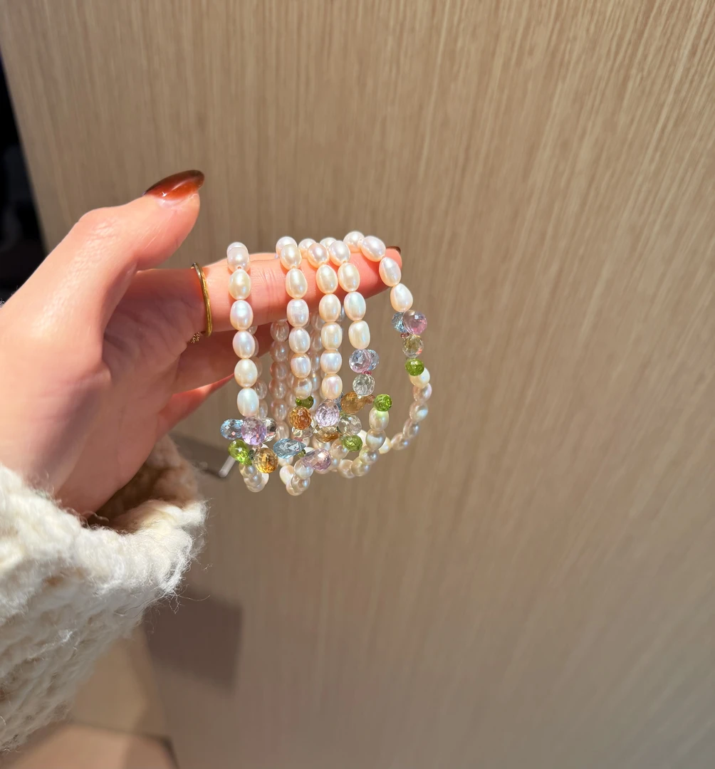 《流星雨》珍珠水滴多宝手串 K165