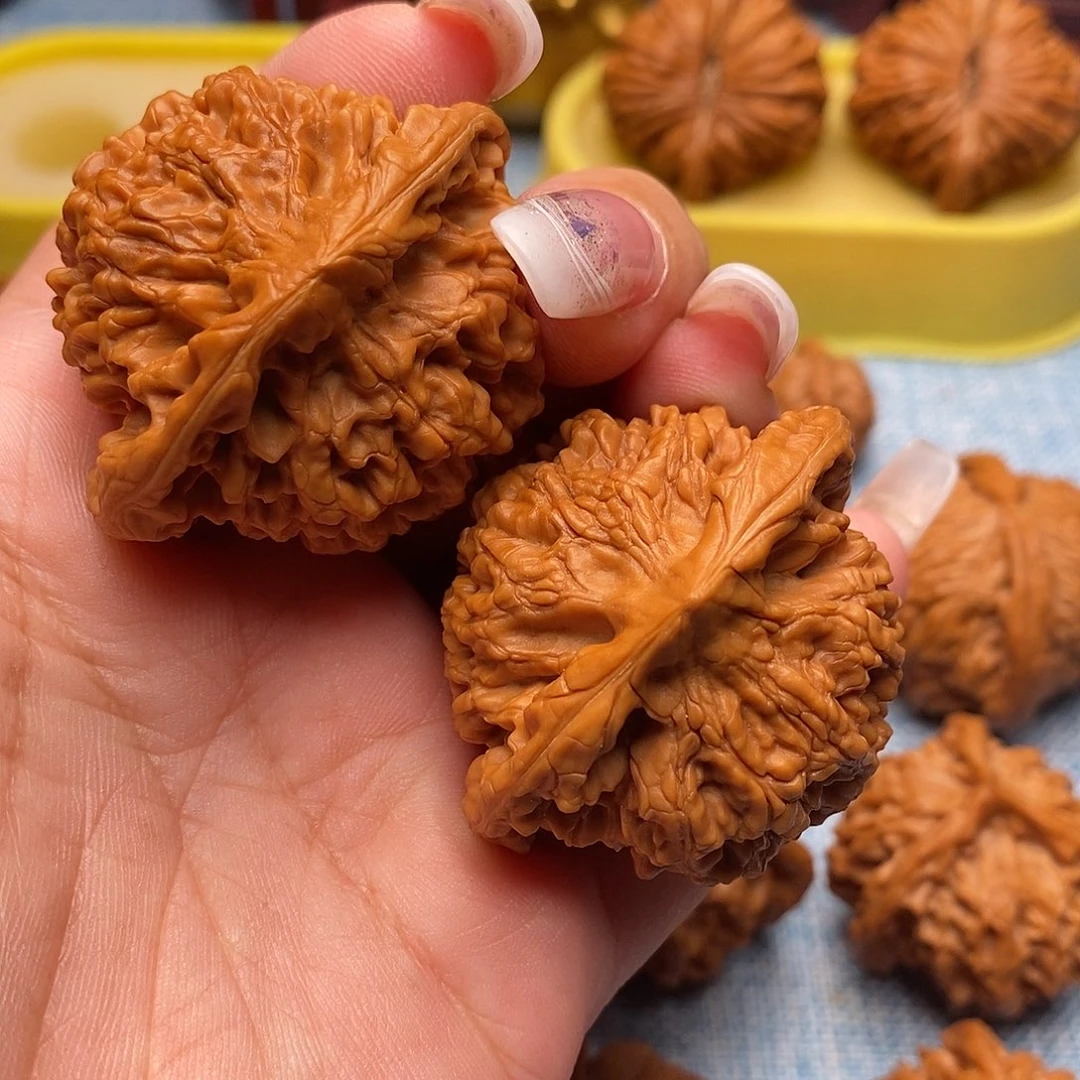 文玩核桃把件毕业官帽46尺全品