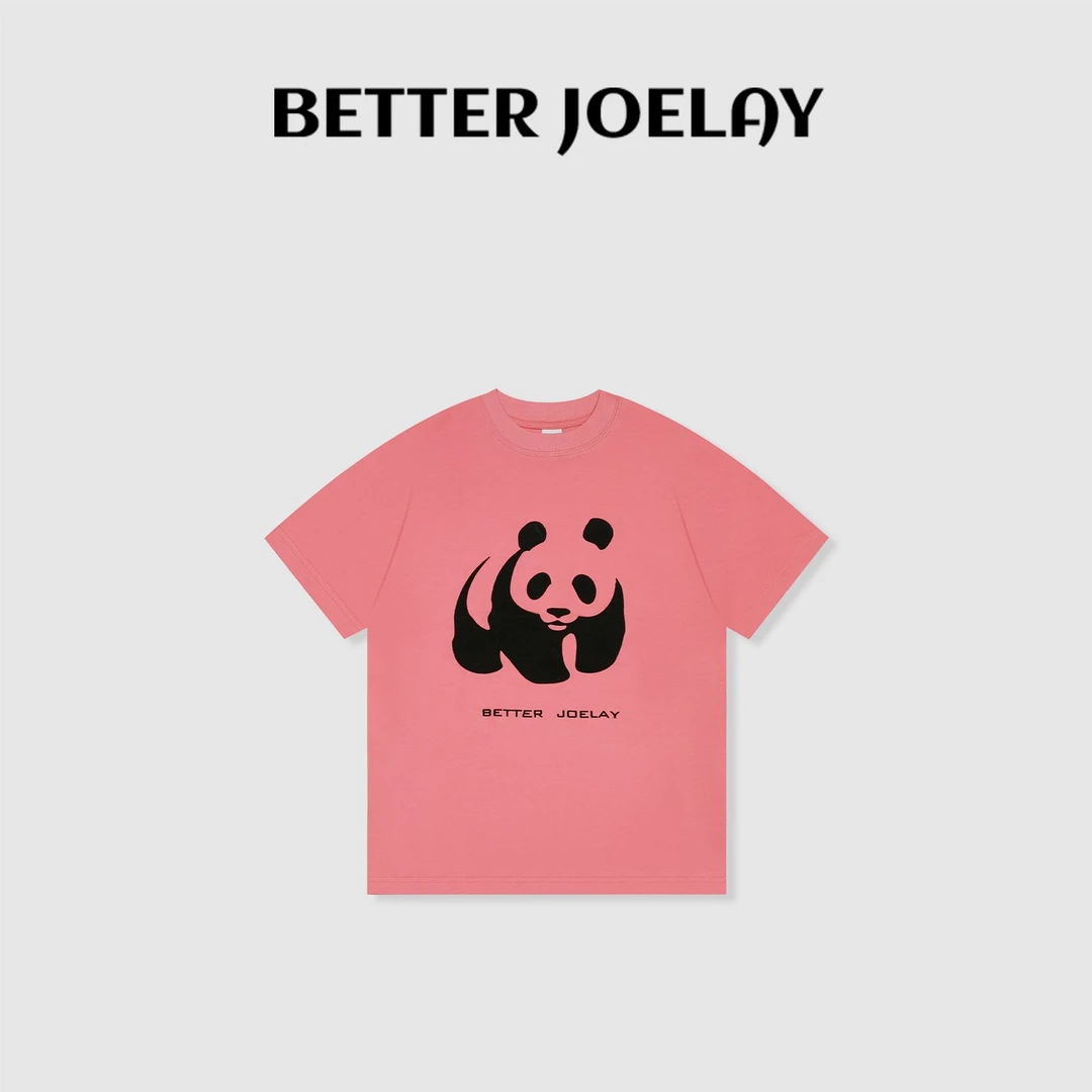 BETTER JOELAY-小版【一只熊猫】时尚百搭短袖T恤休闲风ZZ3902