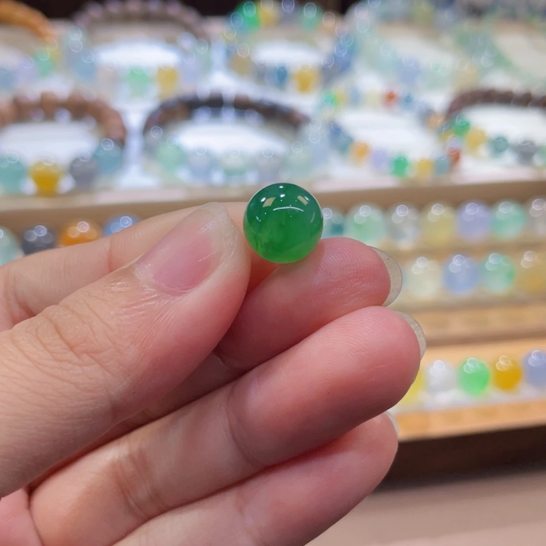 未镶嵌手链翡翠浓阳绿