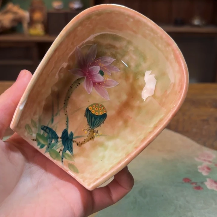 柴烧纯手工手绘陶瓷