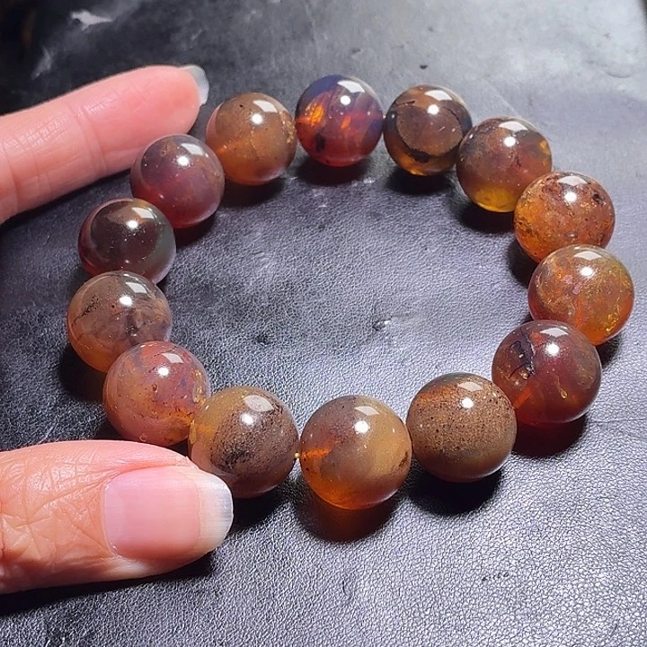 磐***石琥珀未镶嵌颈饰16+