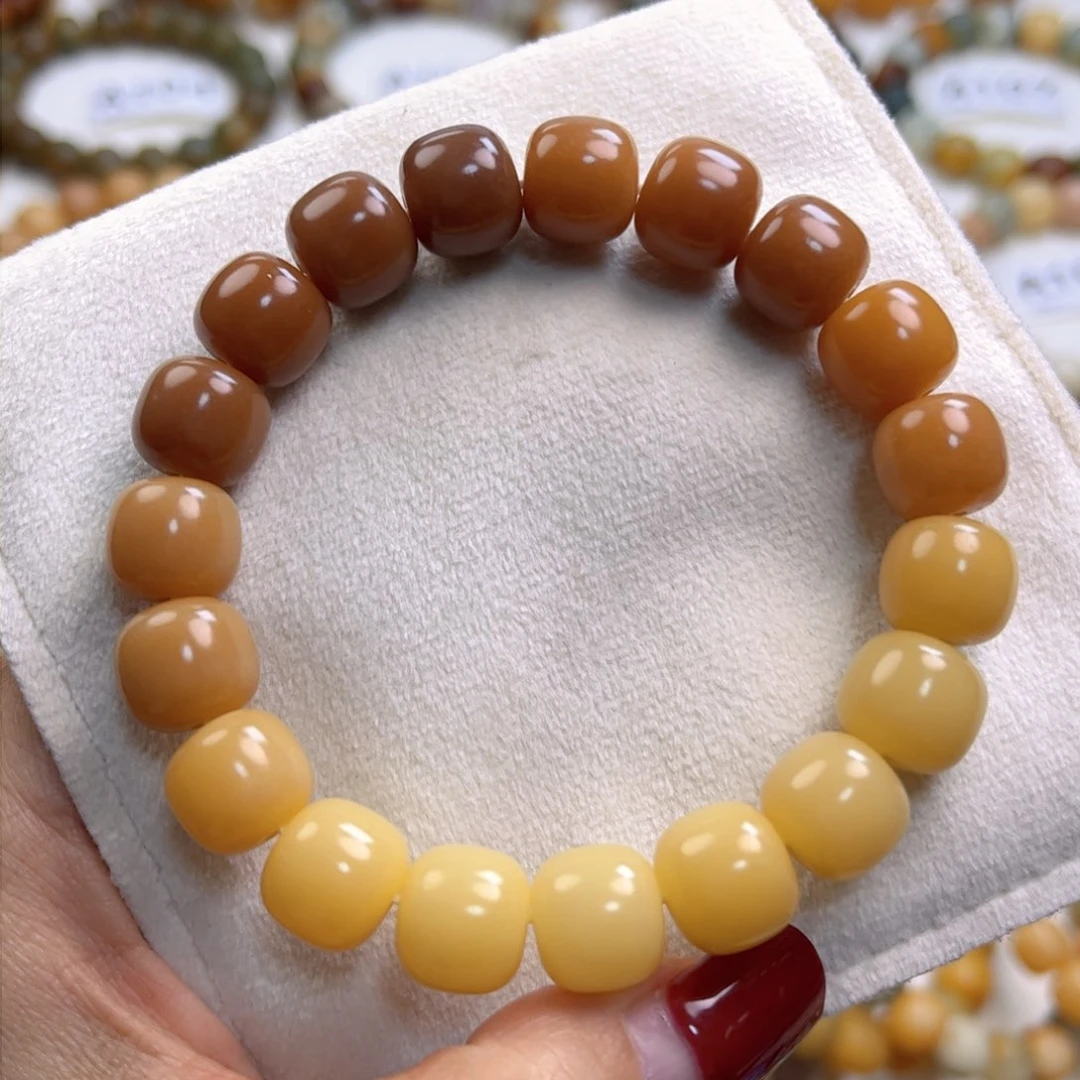 菩提根/象牙果手串新款干磨渐变