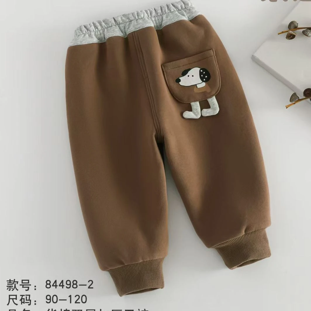新款时尚狗狗儿童双层加厚卫裤84498-1