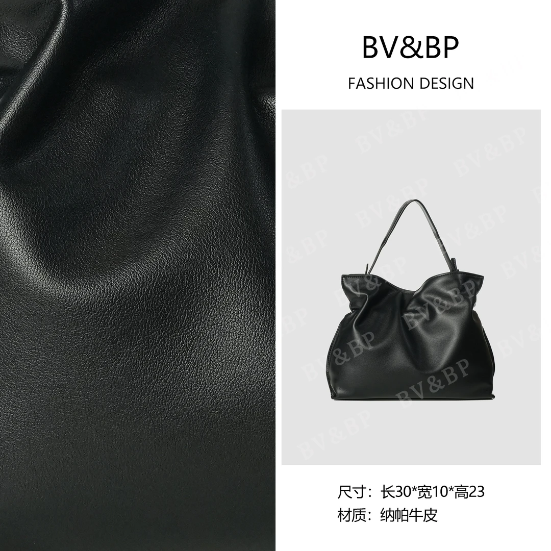 BV&BP· 原创设计 真皮高定手提单肩包  BV8260-黑色