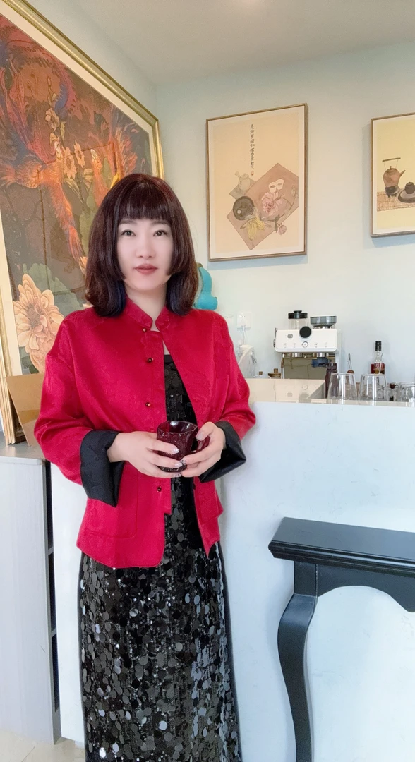 (红红火火）原版！新中式国风气质高定秋季双面穿上衣外套