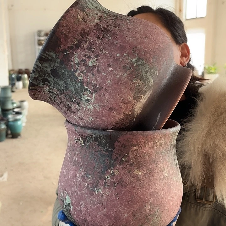 瑕疵高21口19花盆