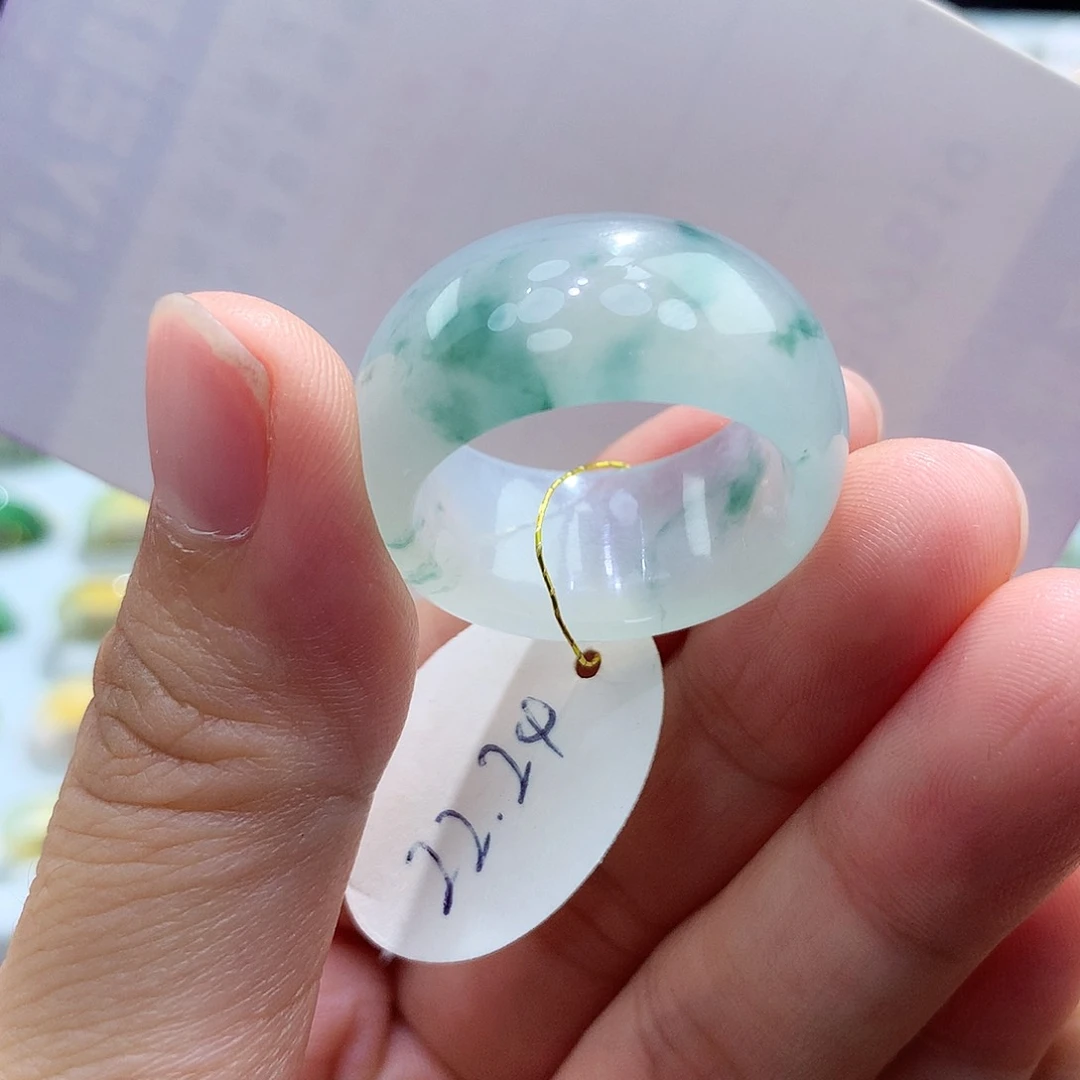 翡翠戒指未镶嵌222324圈
