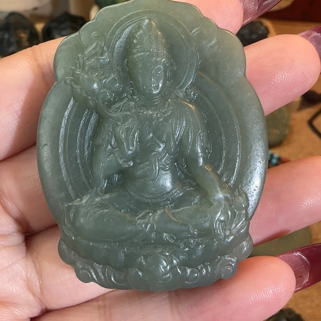 和田玉未镶嵌挂件