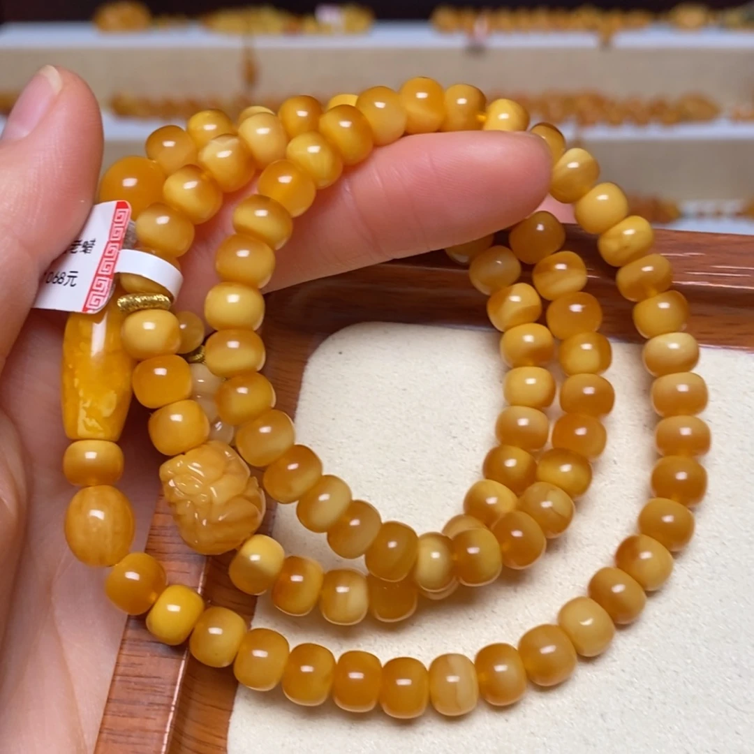 【闪购商品】未镶嵌蜜蜡手链手串