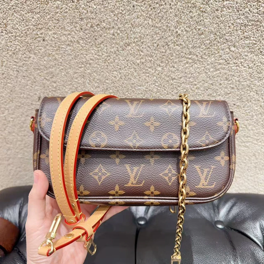 99新 LouisVuitton/路易威登 LV ivy法棍包腋下包手提单肩包