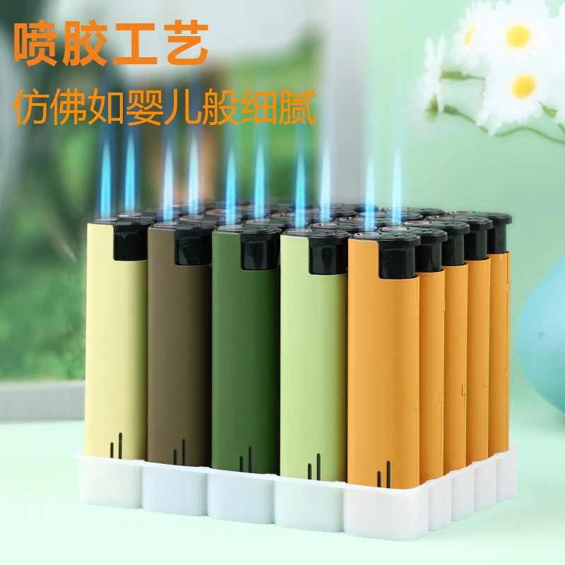 龙顺实用直冲打火机刻字定制订做加厚耐用耐摔家用个性精致潮送男