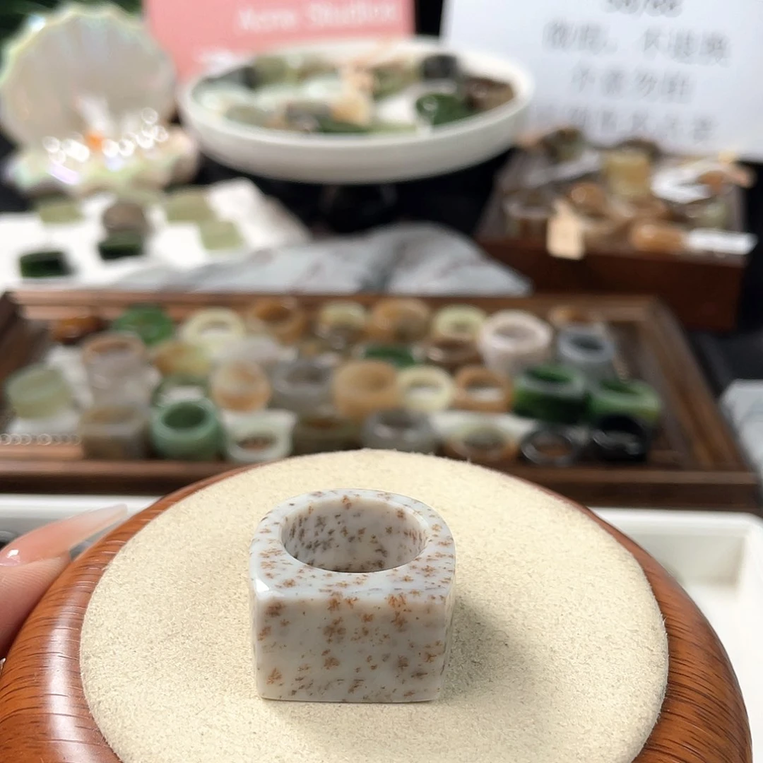 和田玉戒指未镶嵌z48桂花马鞍18.2不退换