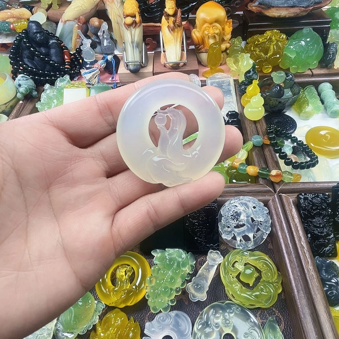 岫玉未镶嵌吊坠(不含链)