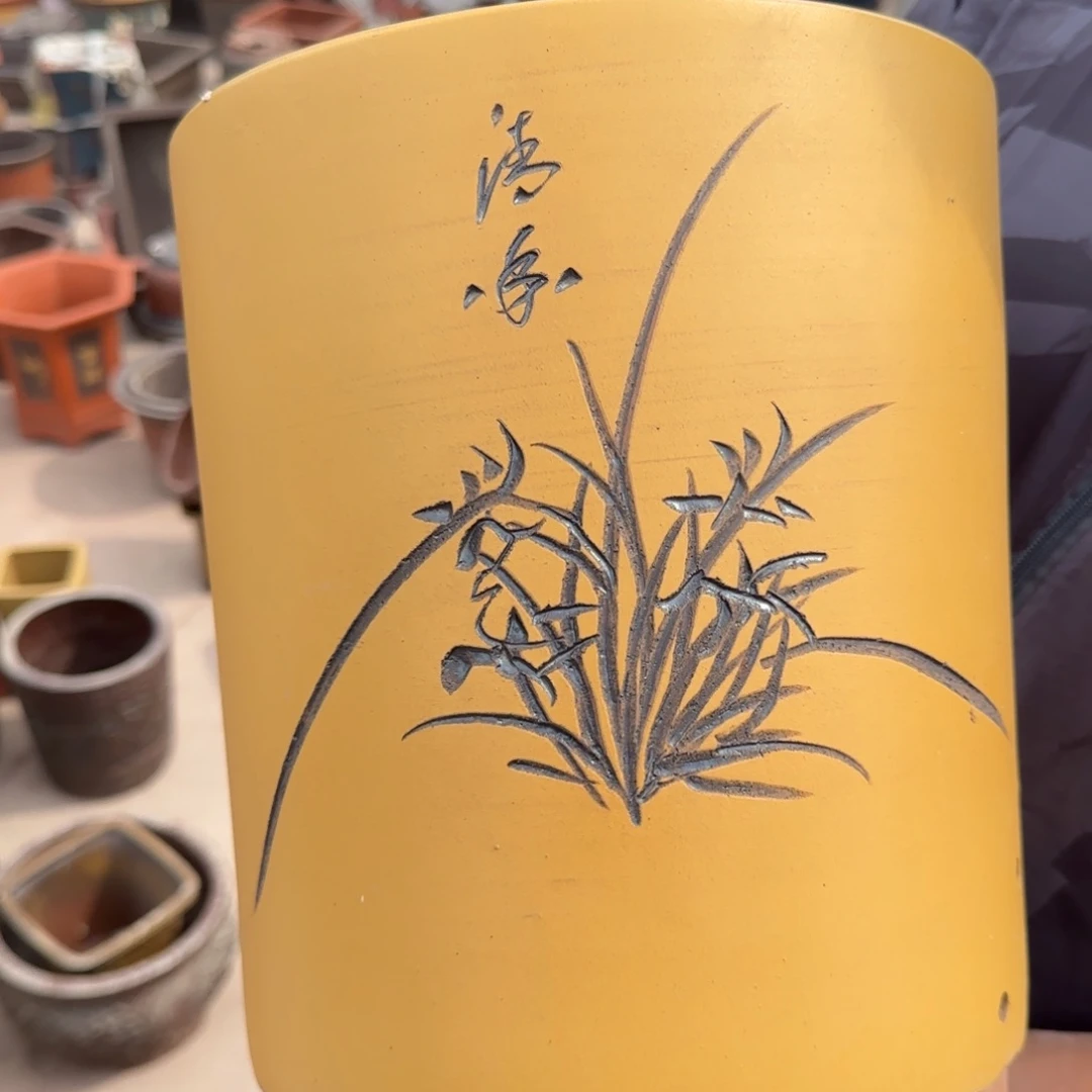 紫砂花盆口径17.22口径