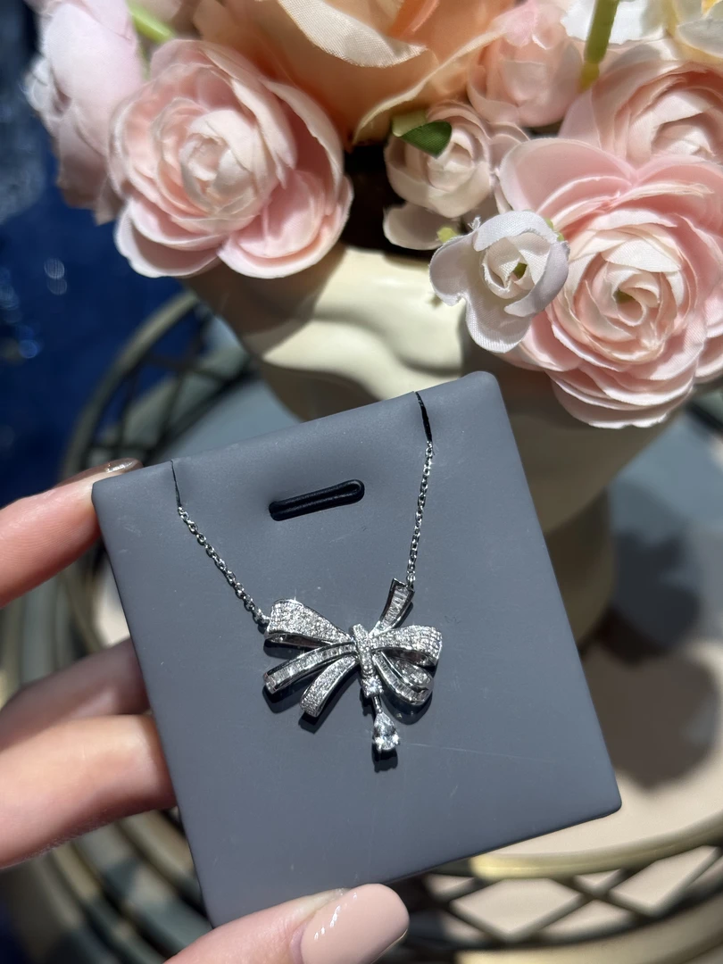 【玥霓高定】 0442 重金 大水滴蝴蝶结项链 ZSXL