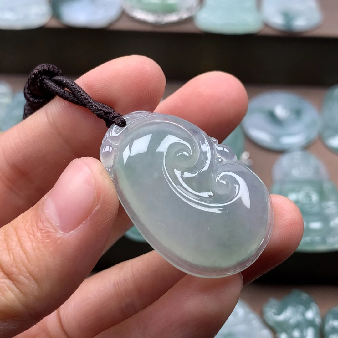 颈饰未镶嵌翡翠天然翡翠