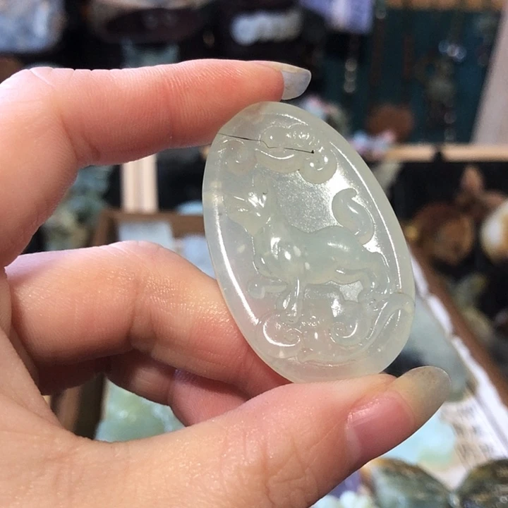 岫玉未镶嵌岫玉挂件