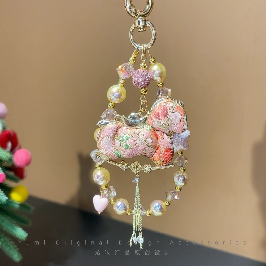 卡庭【设计师手作】高端女款手机挂件绳链简约系列-通勤搭配L3584