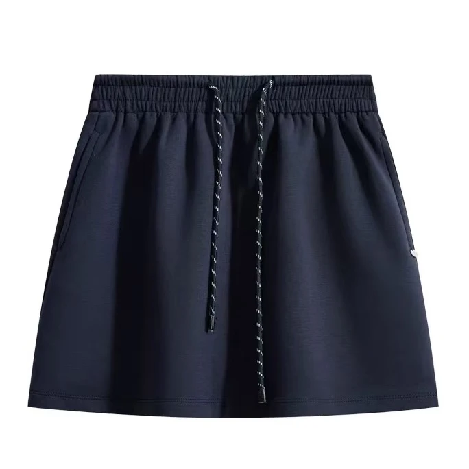 D030~神雕侠侣-蓝色老花裤裙＋短裤