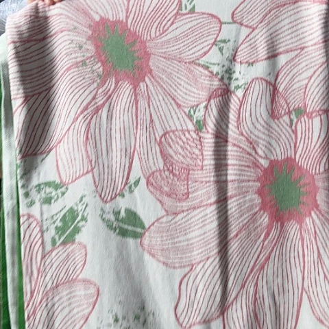 红色花朵竹纤维123456