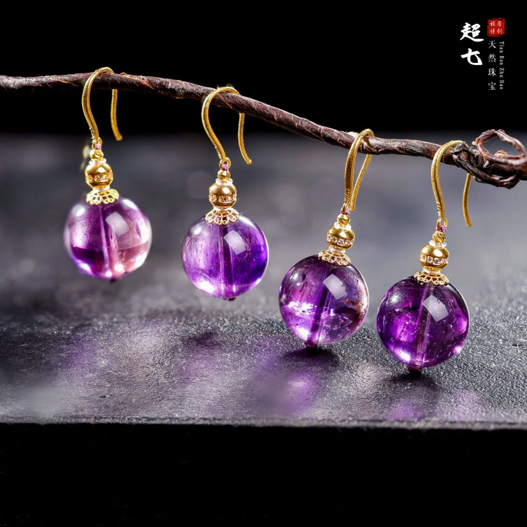 【桃总推荐】18k超七3mm圆珠耳坠多样性发一对@@ZY60103001