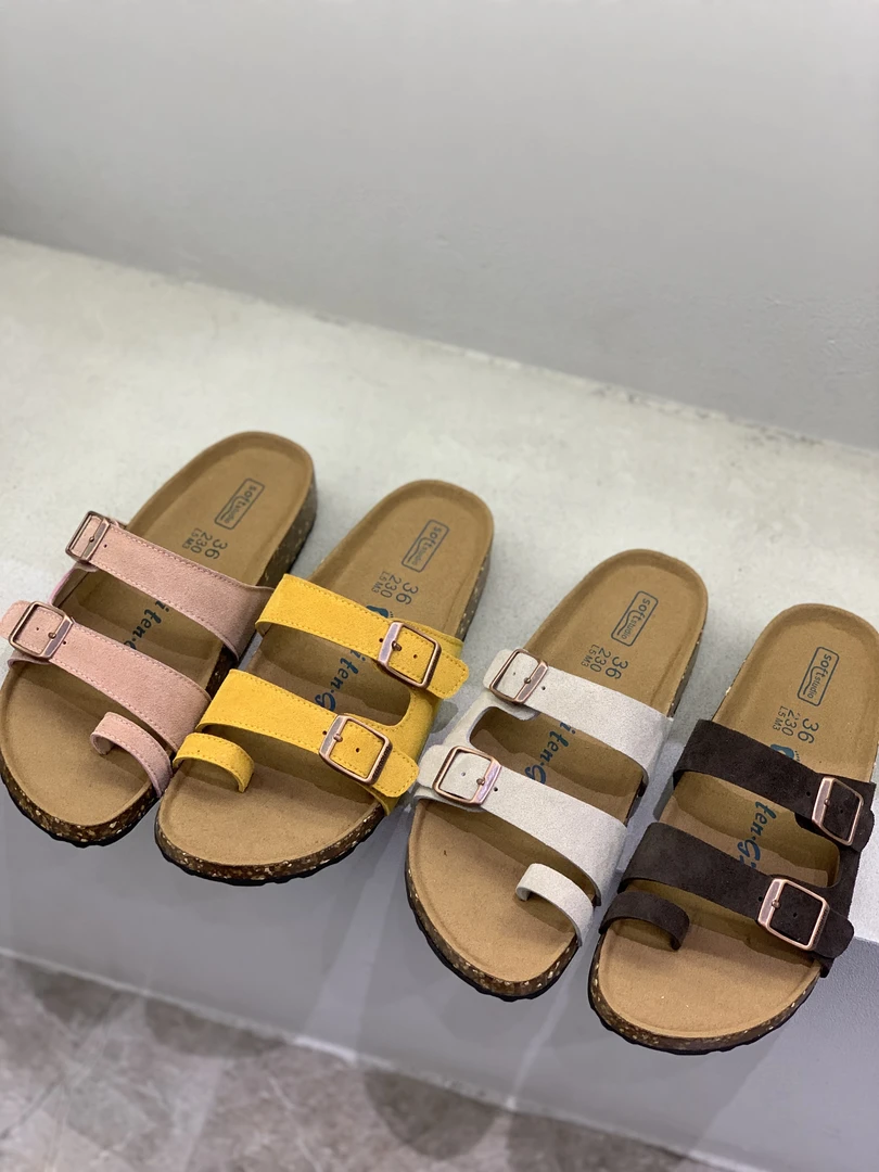 套趾勃肯鞋厚底拖鞋真皮勃肯拖鞋凉鞋