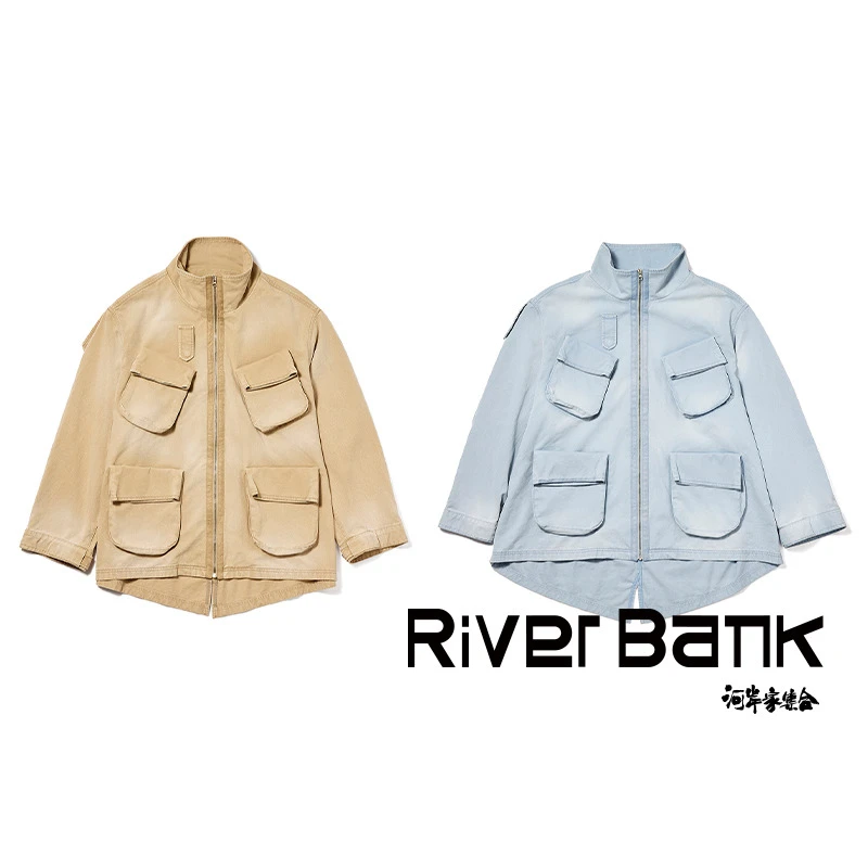 河岸家买手店设计师OPEN YY宽松多口袋机能风外套女25早春