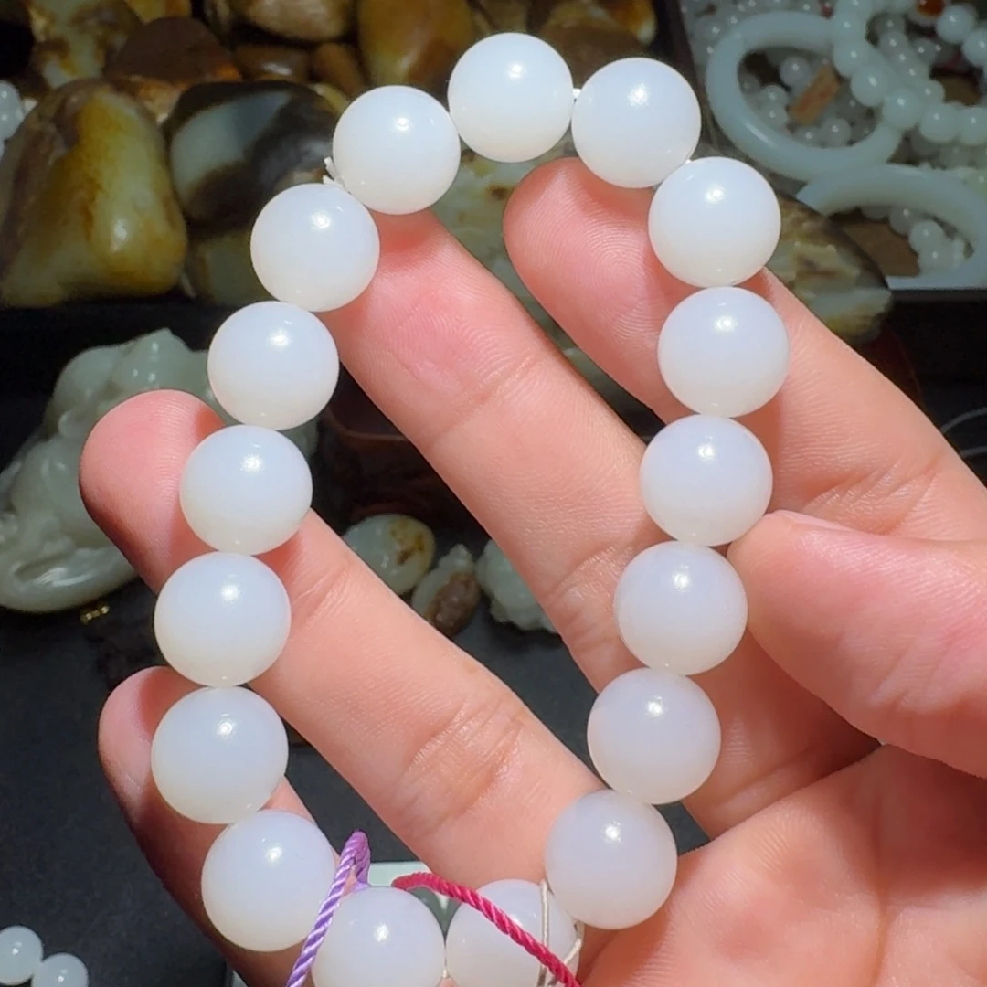 夜***和田玉未镶嵌颈饰