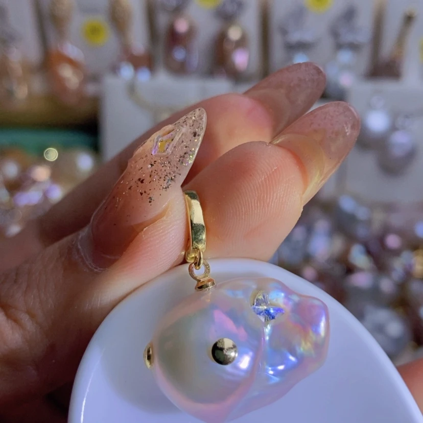 【闪购商品】淡水珍珠天然淡水珍珠（微瑕）合金