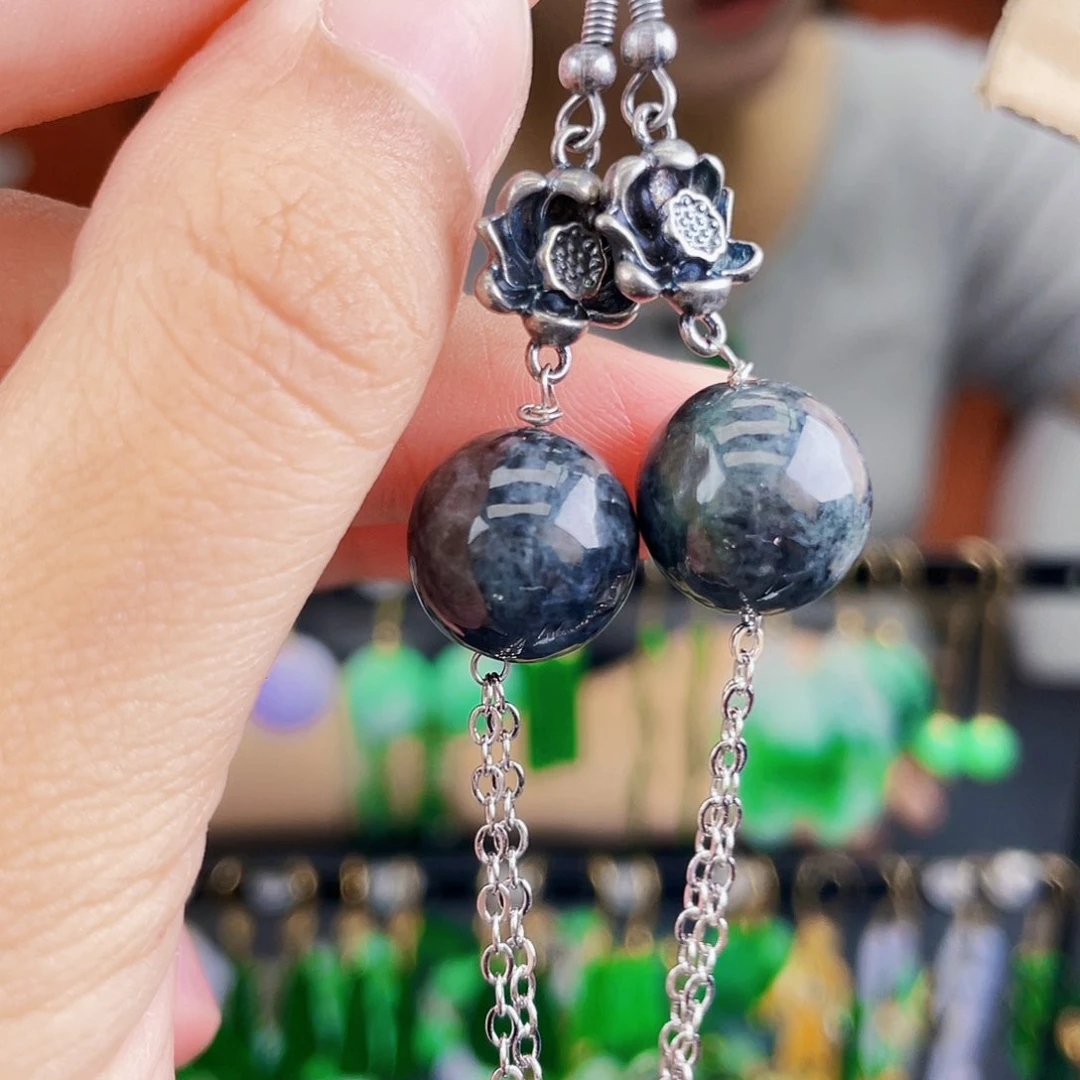 翡翠未镶嵌耳饰饰品