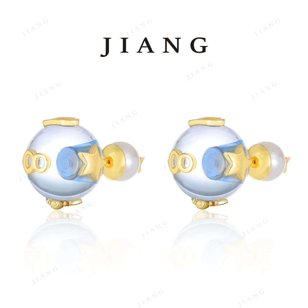 铜合金耳饰 CNC精工 轻奢时尚CD耳钉 4513