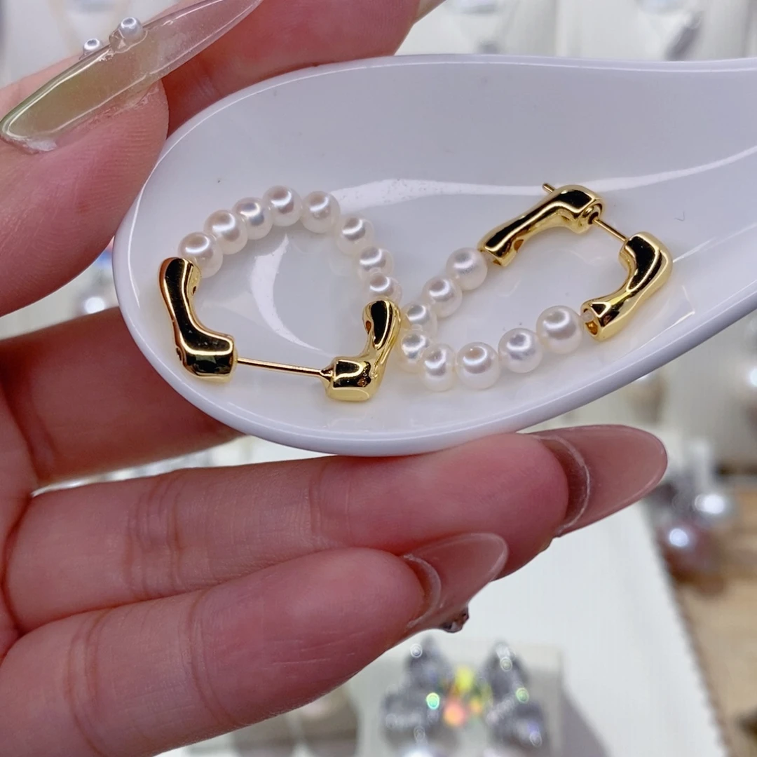 未镶嵌淡水珍珠耳饰
