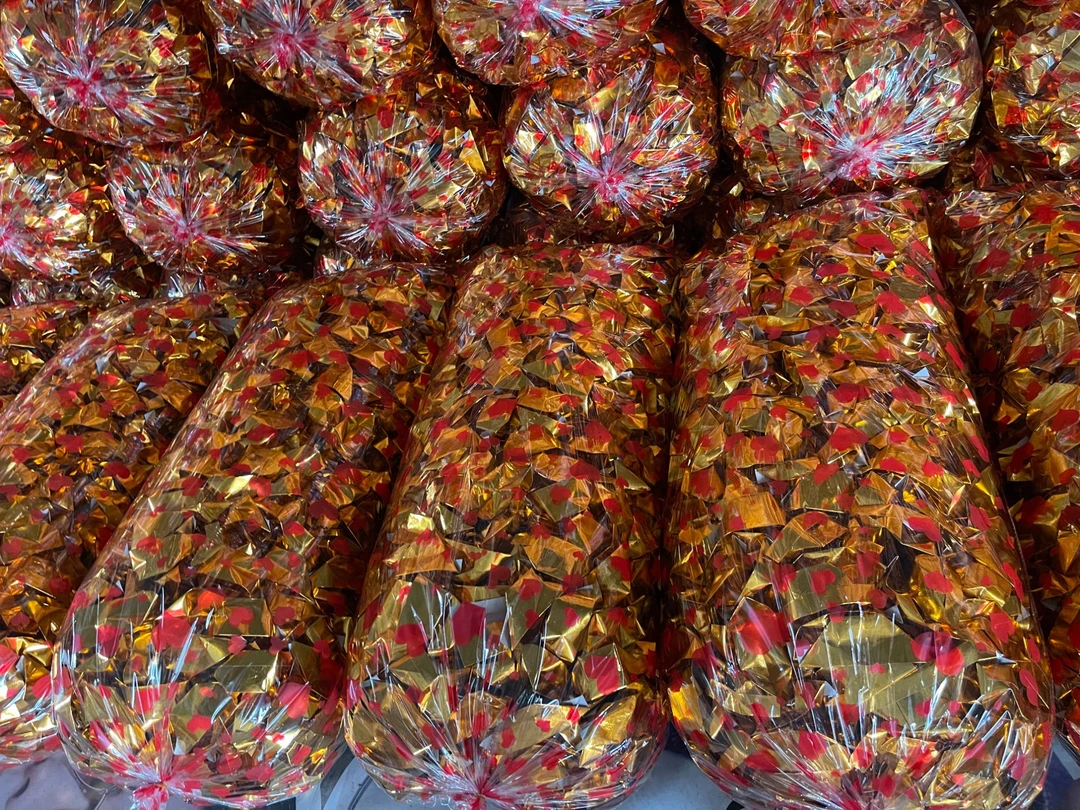 成品不用叠，金的银的整箱发货（500只/箱）