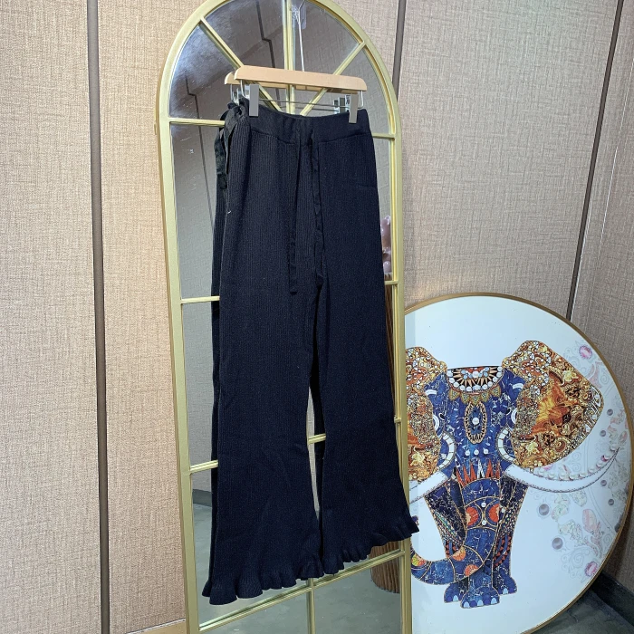 BT314孕妇黑色针织裤