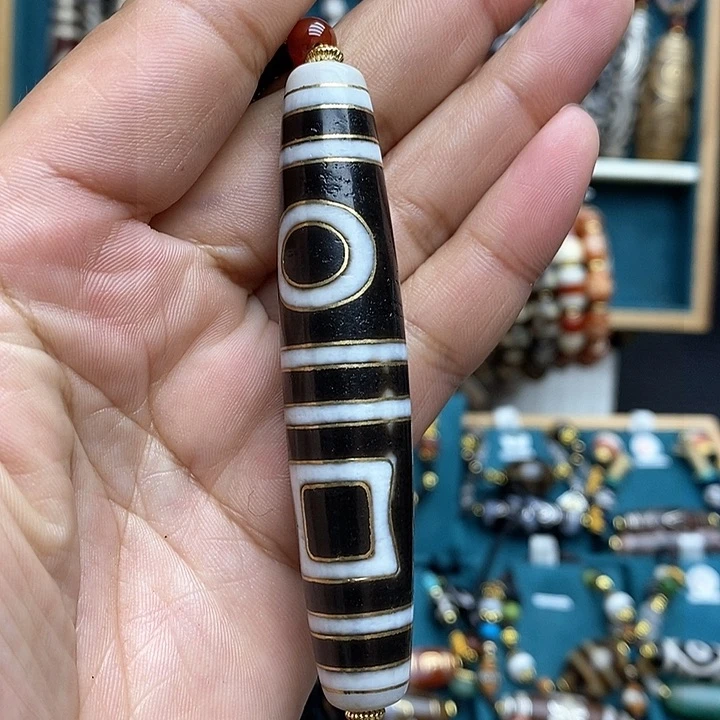 玛瑙/玉髓颈饰合金黑*