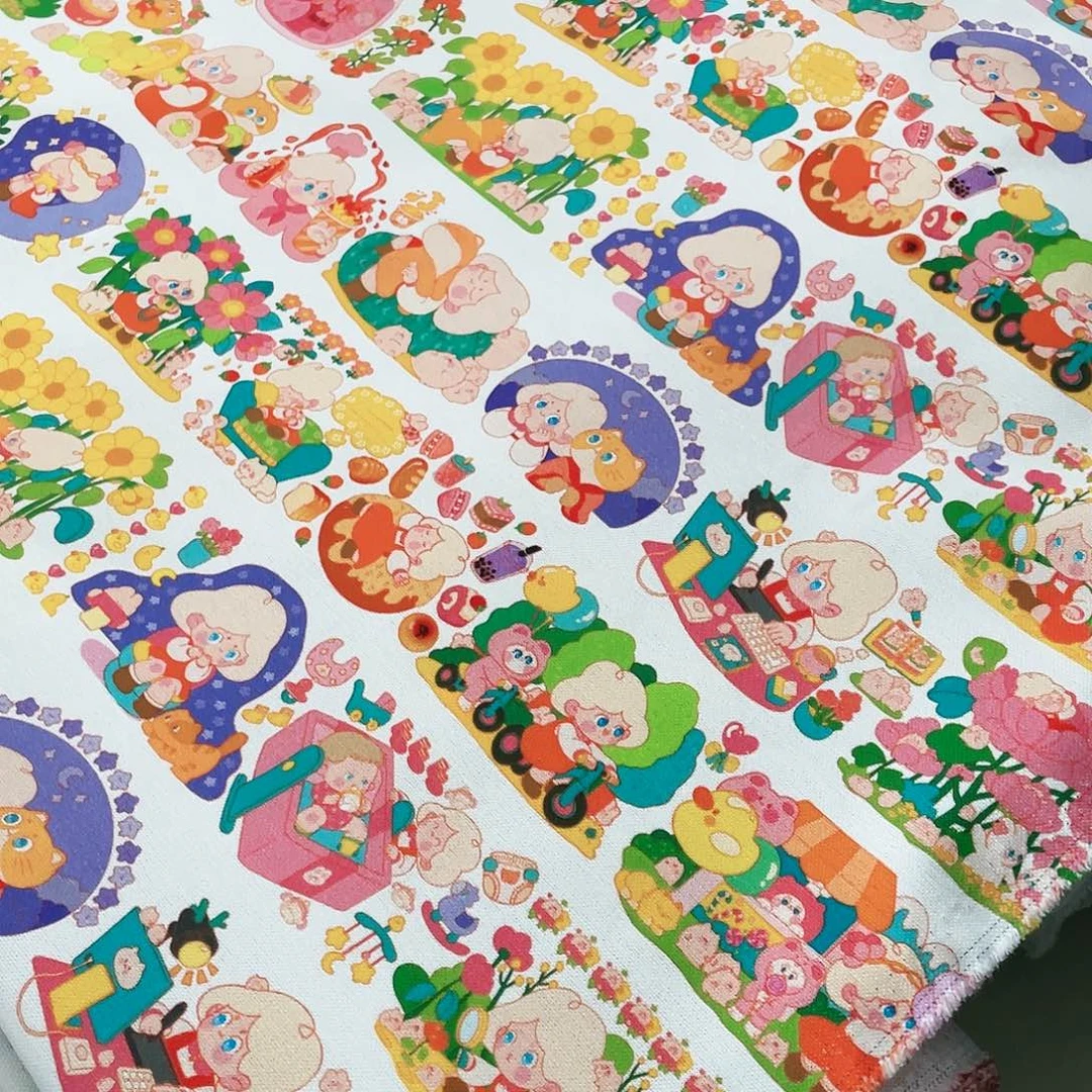 一米价纯棉双经双纬帆布1.5米宽果子布艺地卷